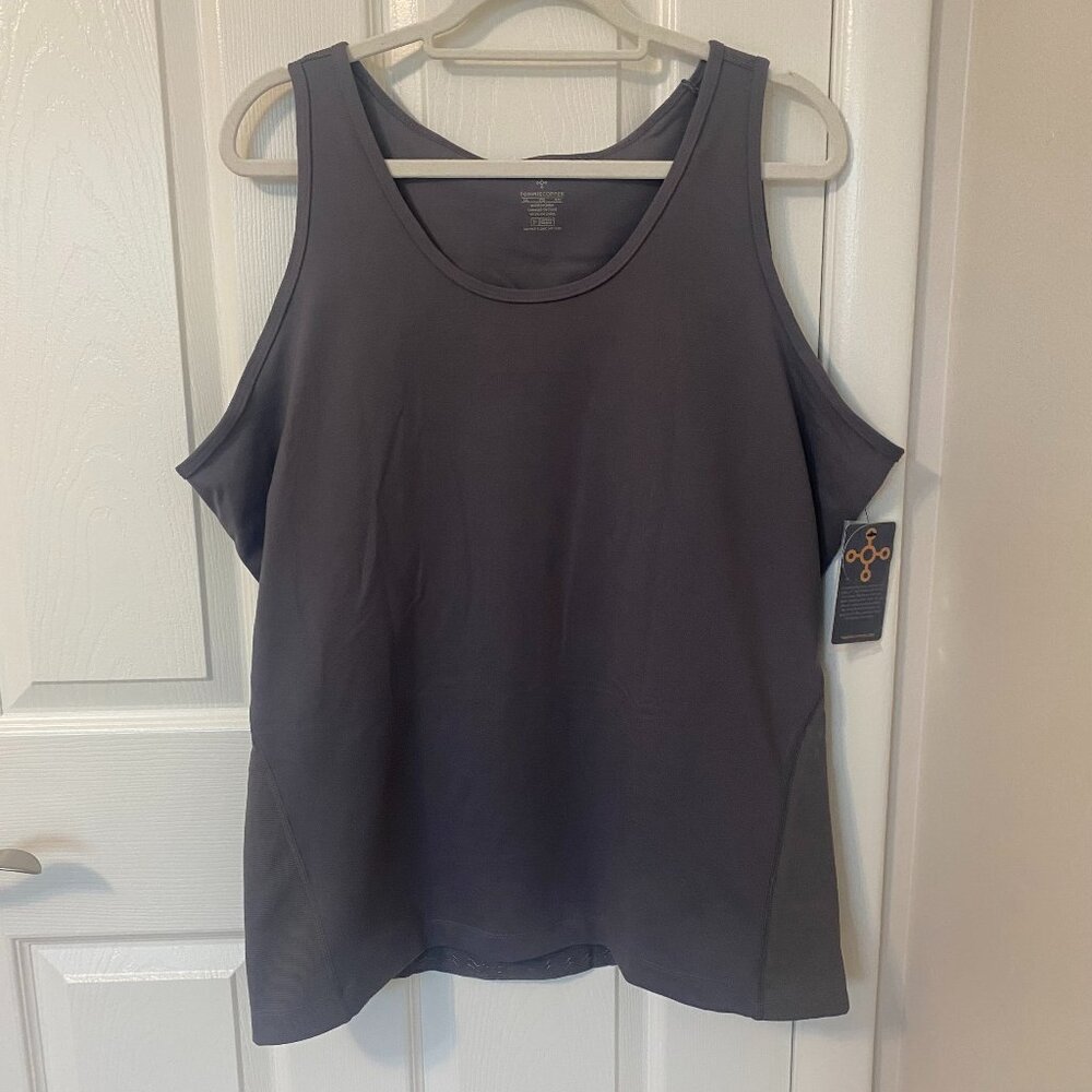 NWT Tommie Copper‎ Lower Back Support Tank Grey Women's 4XL